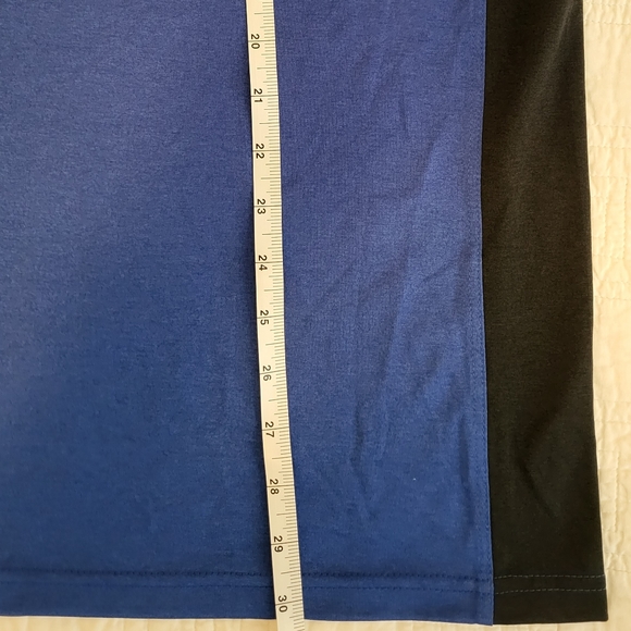 Nike Men's Large DRI-FIT S/S Tee Running/Hiking Blue/Black - Picture 5 of 6